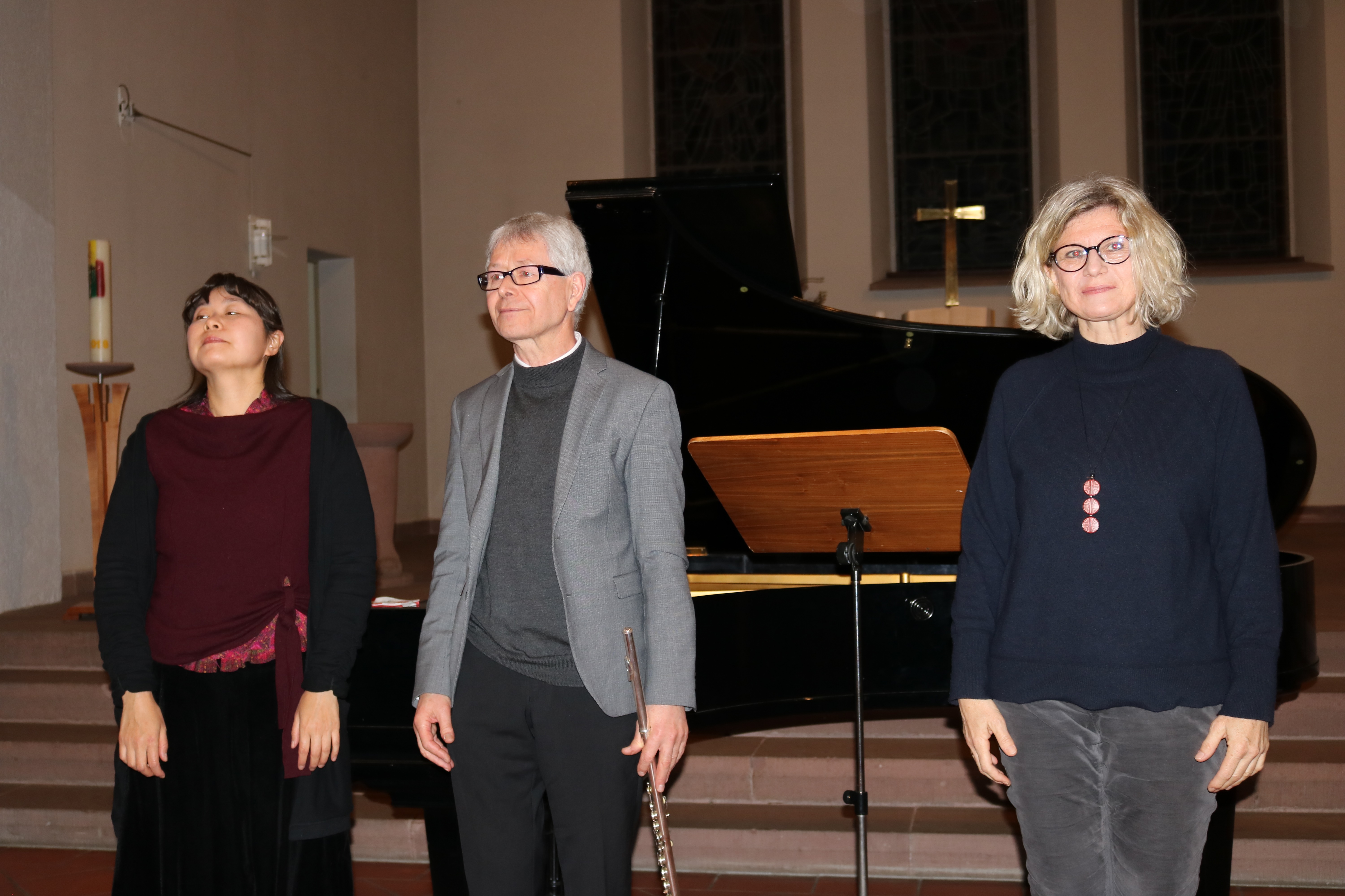  Reiko Emura (Klavier), Eberhard Blauth (Querflöte), Heidrun Strieder (Lesung) 
