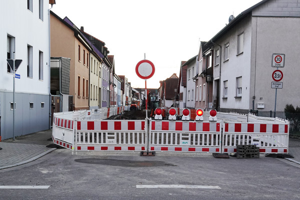 Baustellenbereich Paulusstraße